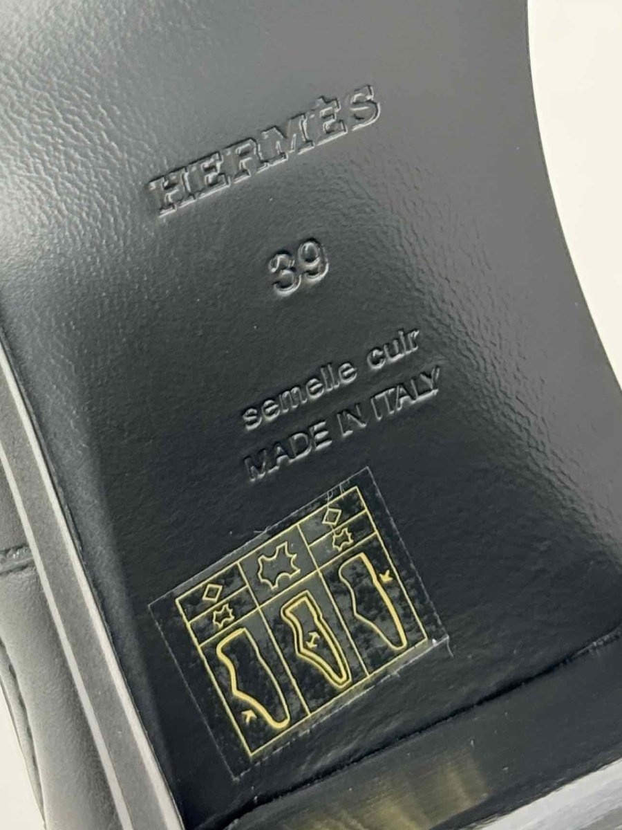 Pre - loved HERMES Punchy Black Size EU 39 Ankle Boots at Reems Closet