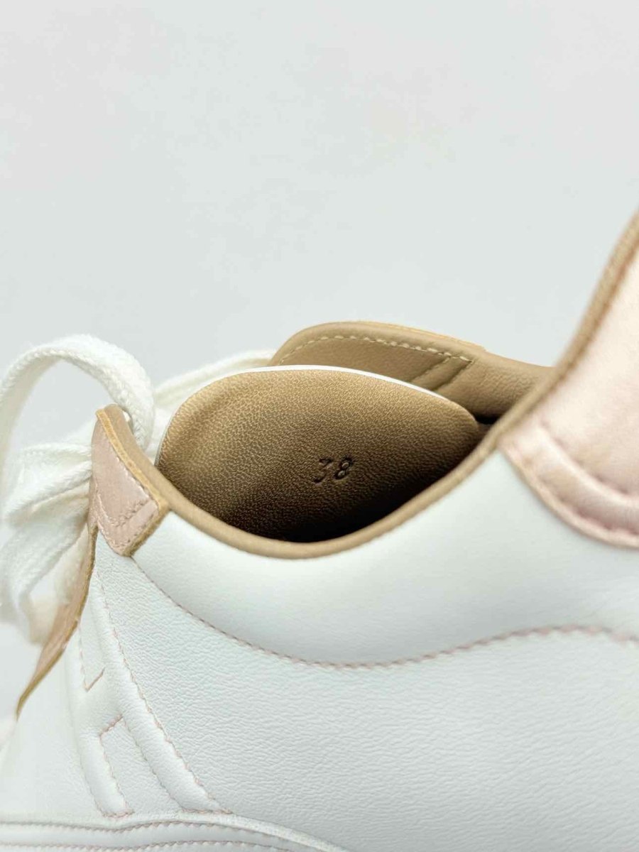 Pre - loved HERMES Quicker White Size EU 38 Sneakers at Reems Closet