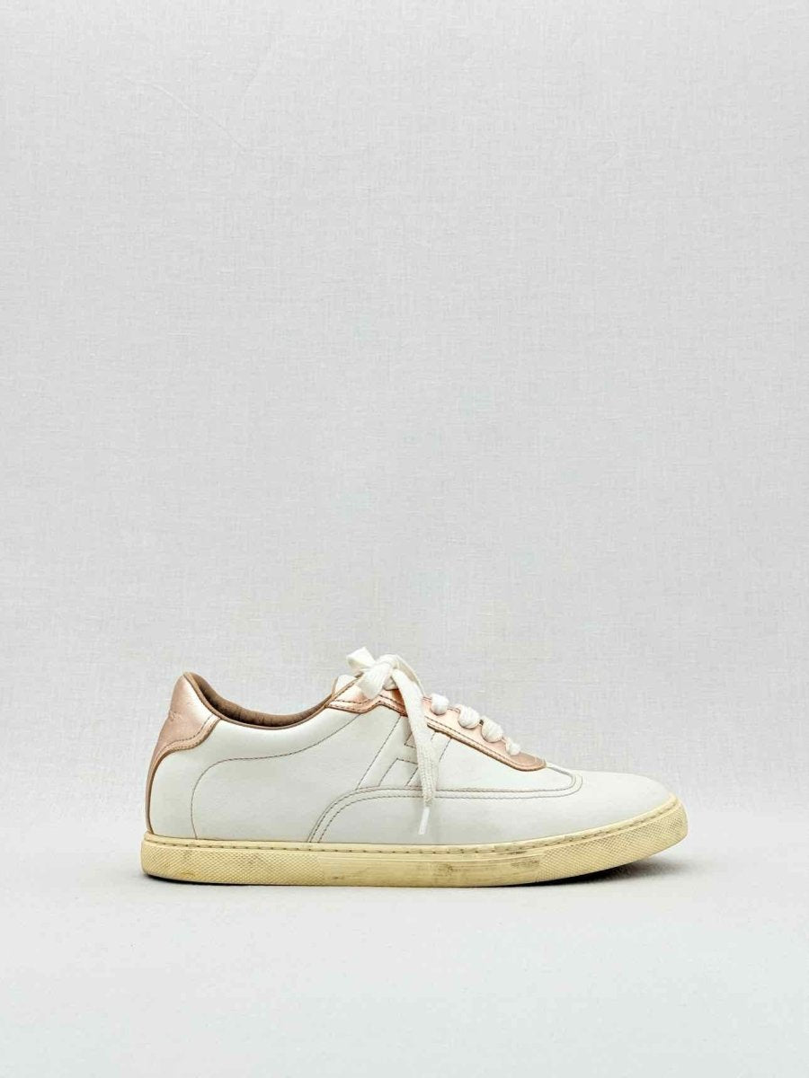 Pre - loved HERMES Quicker White Size EU 38 Sneakers at Reems Closet