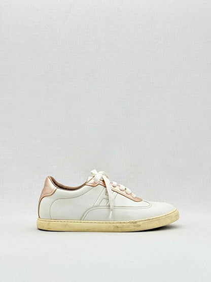 Pre - loved HERMES Quicker White Size EU 38 Sneakers at Reems Closet