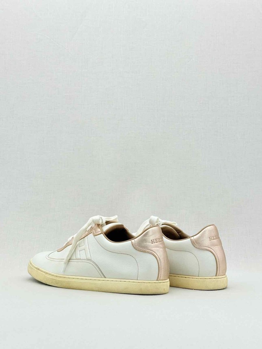 Pre - loved HERMES Quicker White Size EU 38 Sneakers at Reems Closet