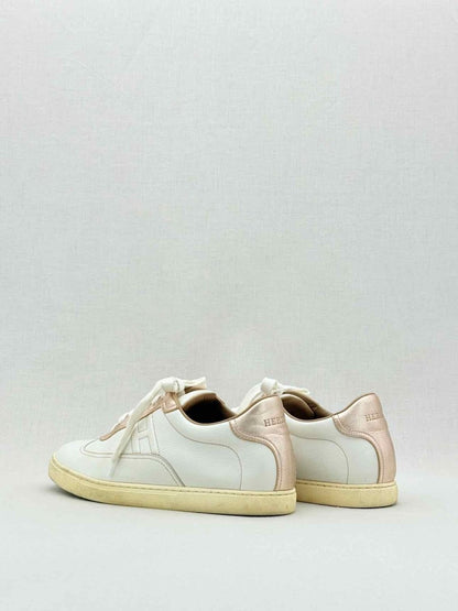 Pre - loved HERMES Quicker White Size EU 38 Sneakers at Reems Closet