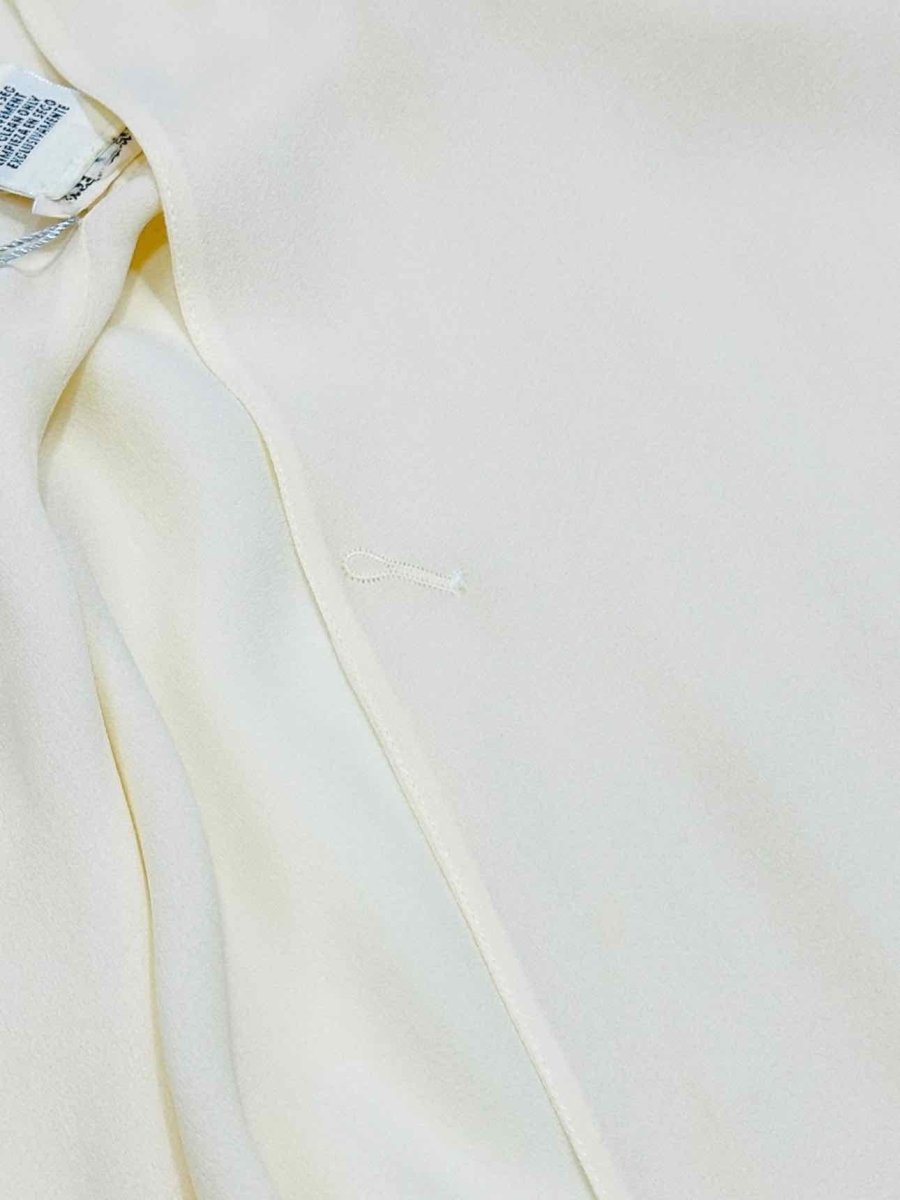 Pre - loved HERMES Sleeveless Cream Size US 8 Top at Reems Closet