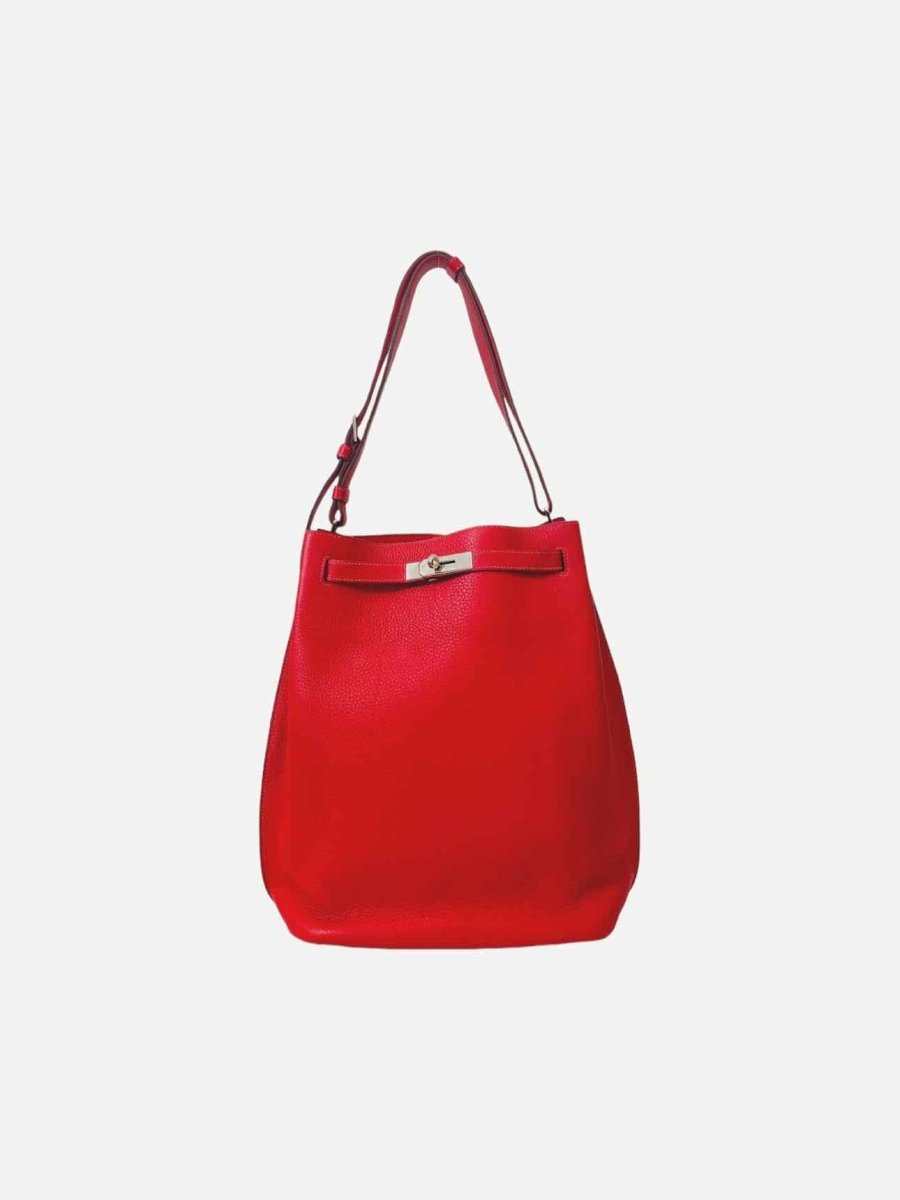 Pre-loved HERMES So Kelly Red Two tone Shoulder Bag from Reems Closet