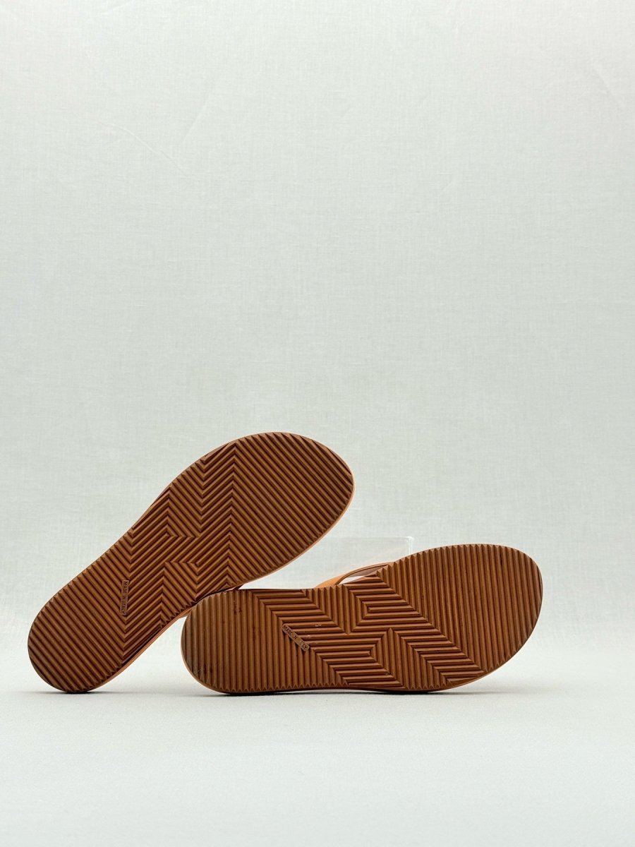 Pre - loved HERMES Summer Thong Tan Size EU 37.5 Flats at Reems Closet