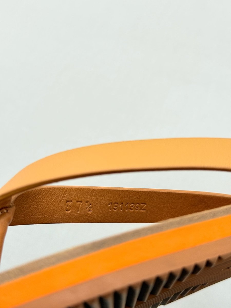 Pre - loved HERMES Summer Thong Tan Size EU 37.5 Flats at Reems Closet