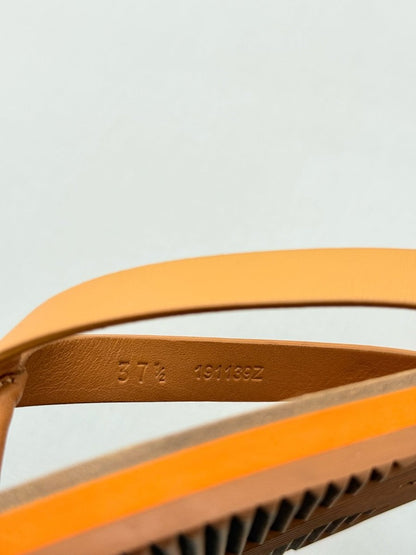 Pre - loved HERMES Summer Thong Tan Size EU 37.5 Flats at Reems Closet