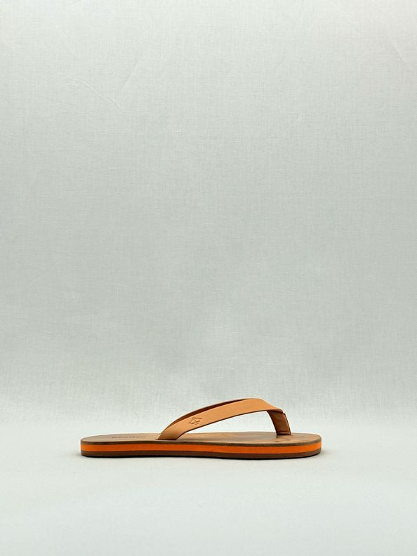 Pre - loved HERMES Summer Thong Tan Size EU 37.5 Flats at Reems Closet