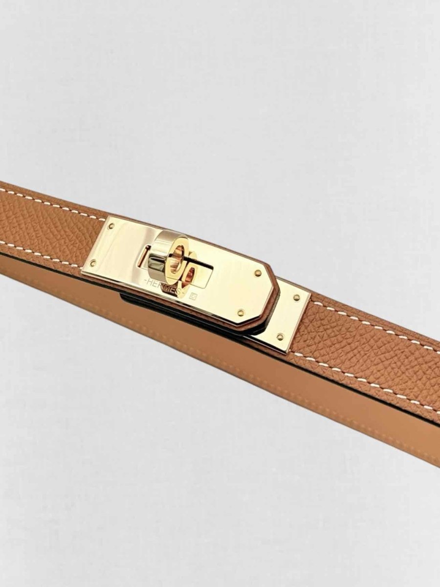 Pre - loved HERMES Tan Belt at Reems Closet