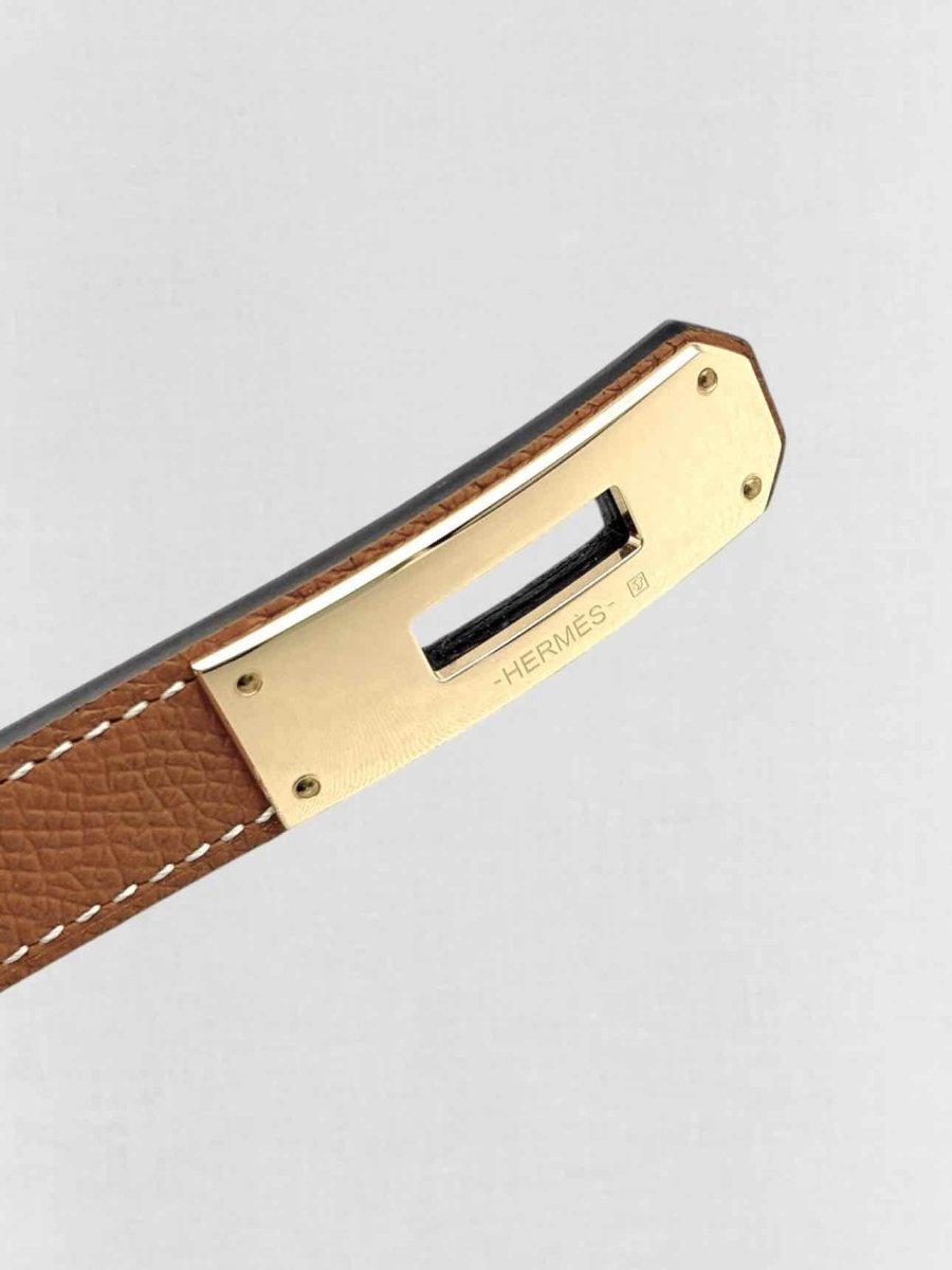 Pre - loved HERMES Tan Belt at Reems Closet