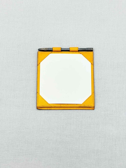 Pre - loved HERMES Vintage Yellow Writing Pad at Reems Closet