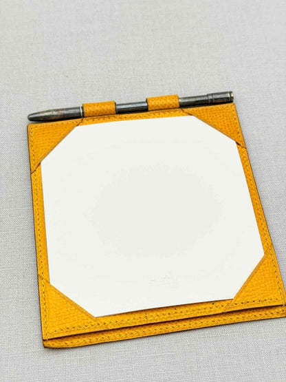 Pre - loved HERMES Vintage Yellow Writing Pad at Reems Closet