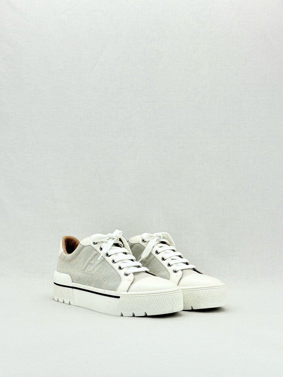 Pre - loved HERMES Voltage Beige Size EU 39 Sneakers at Reems Closet