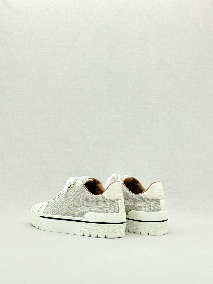 Pre - loved HERMES Voltage Beige Size EU 39 Sneakers at Reems Closet