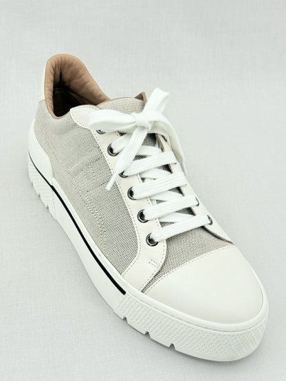 Pre - loved HERMES Voltage Beige Size EU 39 Sneakers at Reems Closet