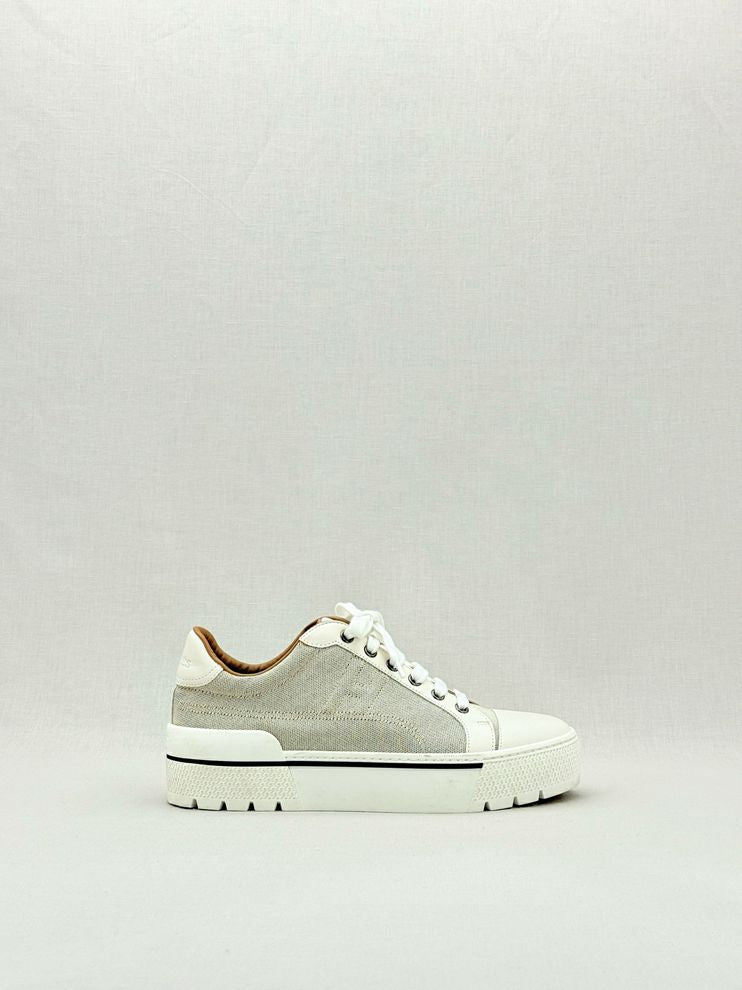 Pre - loved HERMES Voltage Beige Size EU 39 Sneakers at Reems Closet