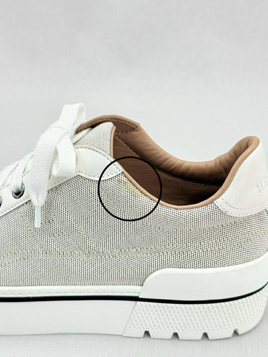 Pre - loved HERMES Voltage Beige Size EU 39 Sneakers at Reems Closet