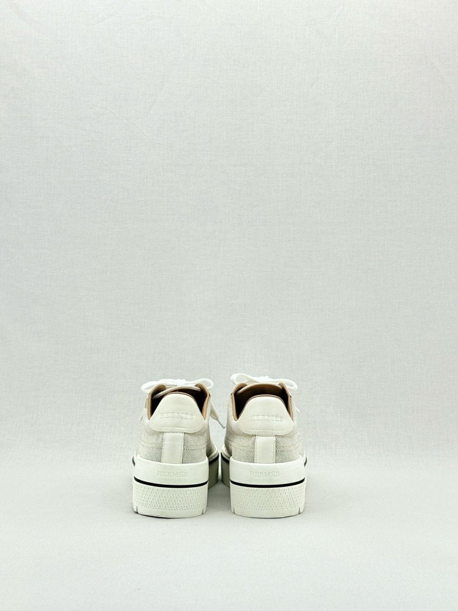 Pre - loved HERMES Voltage Beige Size EU 39 Sneakers at Reems Closet