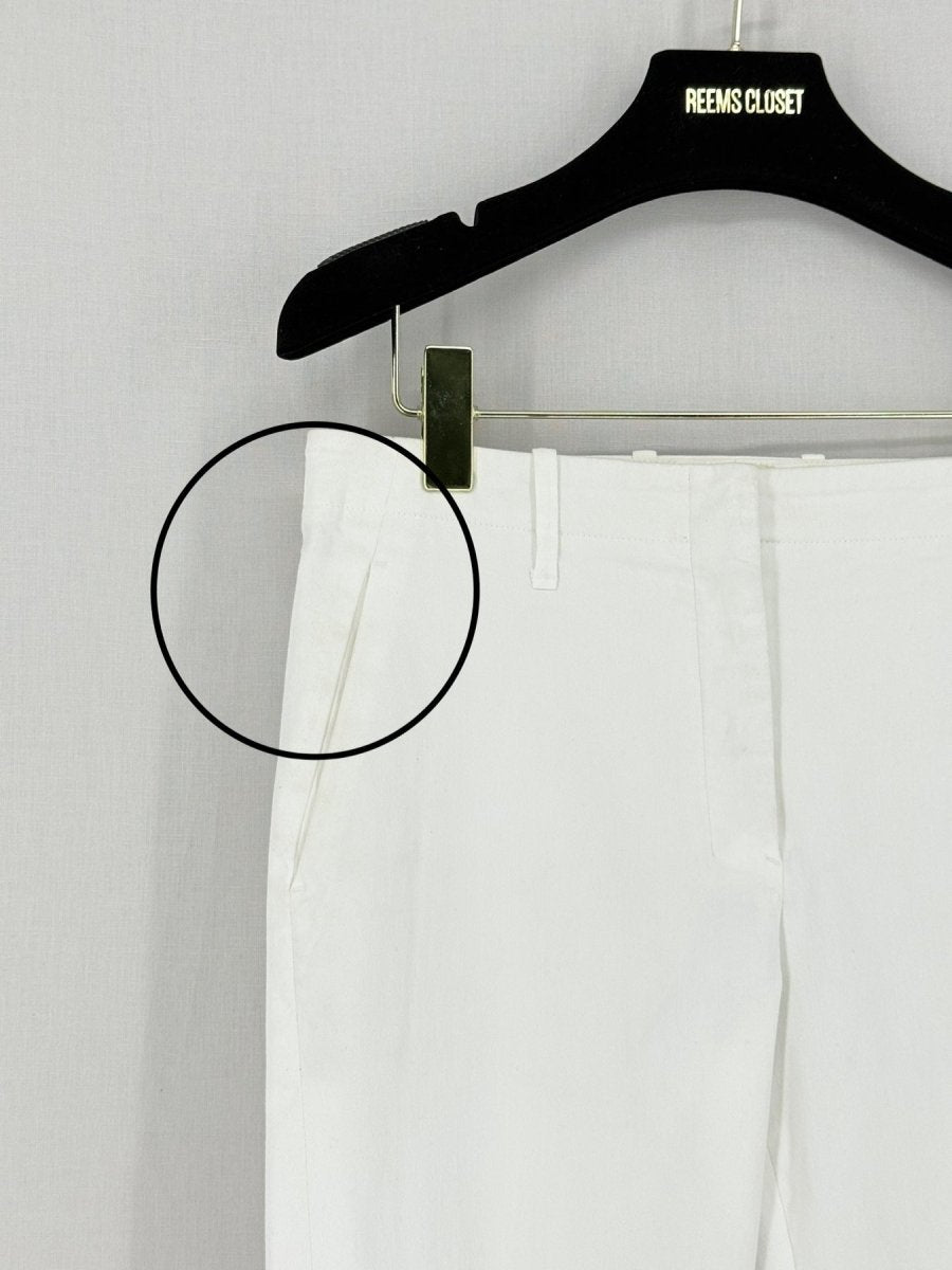 Pre - loved HERMES White Size US 4 Pants at Reems Closet