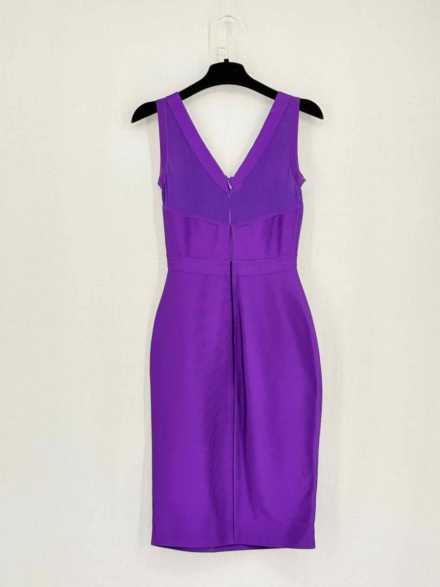 Pre-loved HERVE L. LEROUX Bandage Purple Size US 6 Short Dress at Reems Closet