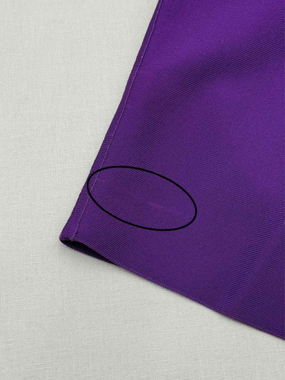 Pre-loved HERVE L. LEROUX Bandage Purple Size US 6 Short Dress at Reems Closet