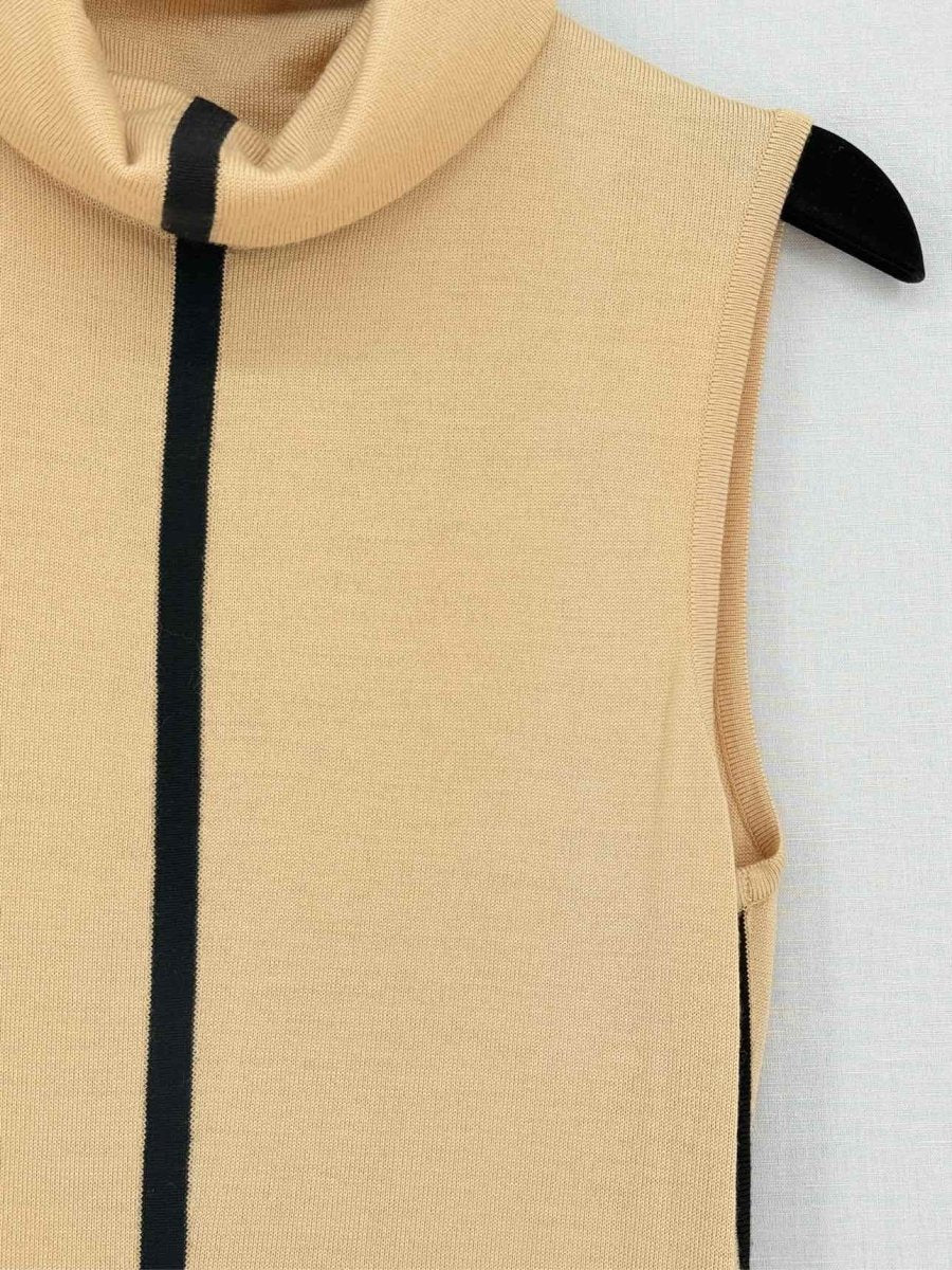 Pre - loved HERVE LEGER Beige Size Large Knee Length Dress at Reems Closet