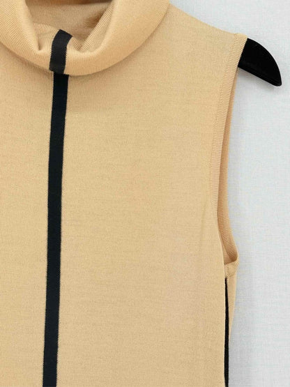 Pre - loved HERVE LEGER Beige Size Large Knee Length Dress at Reems Closet