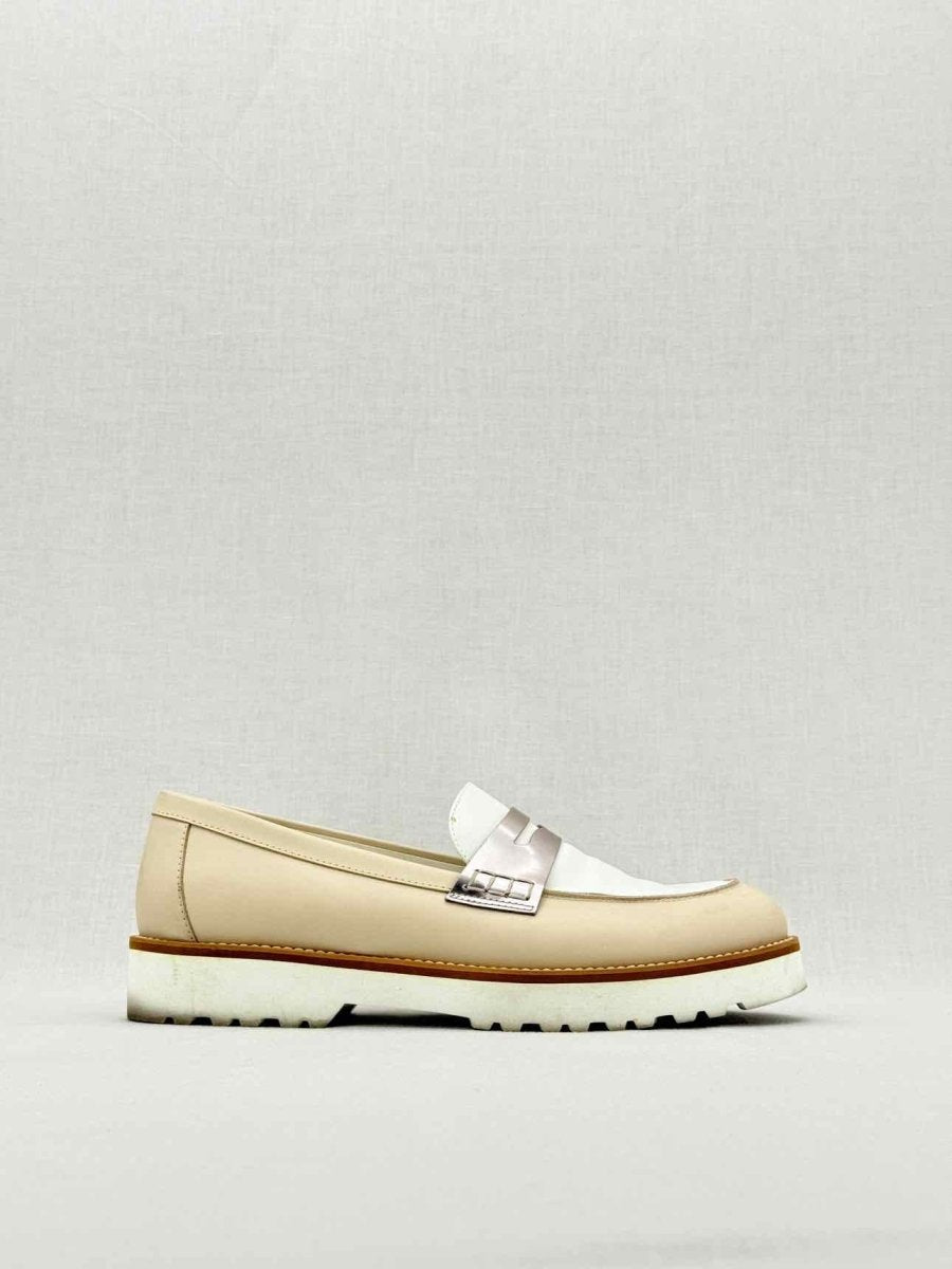 Pre - loved HOGAN Beige & White Size EU 39 Loafers at Reems Closet
