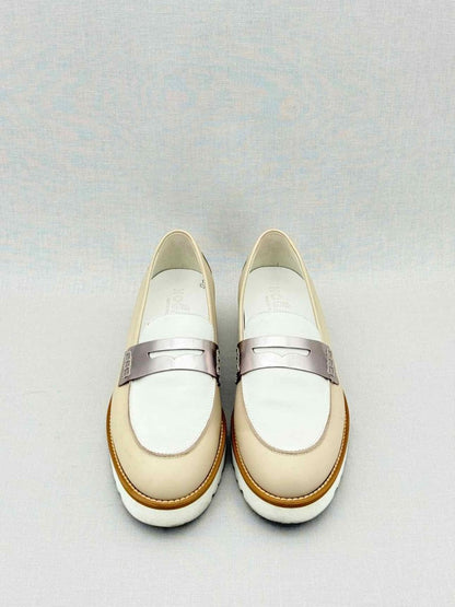 Pre - loved HOGAN Beige & White Size EU 39 Loafers at Reems Closet