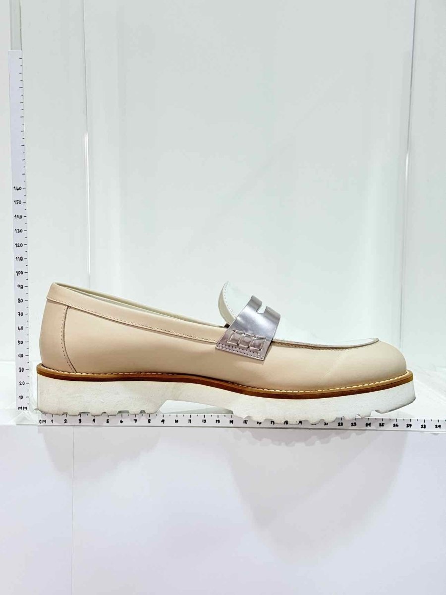 Pre - loved HOGAN Beige & White Size EU 39 Loafers at Reems Closet