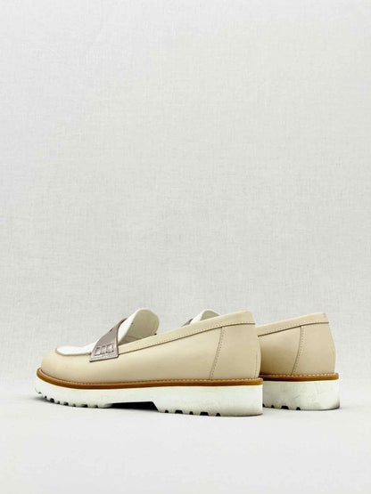 Pre - loved HOGAN Beige & White Size EU 39 Loafers at Reems Closet