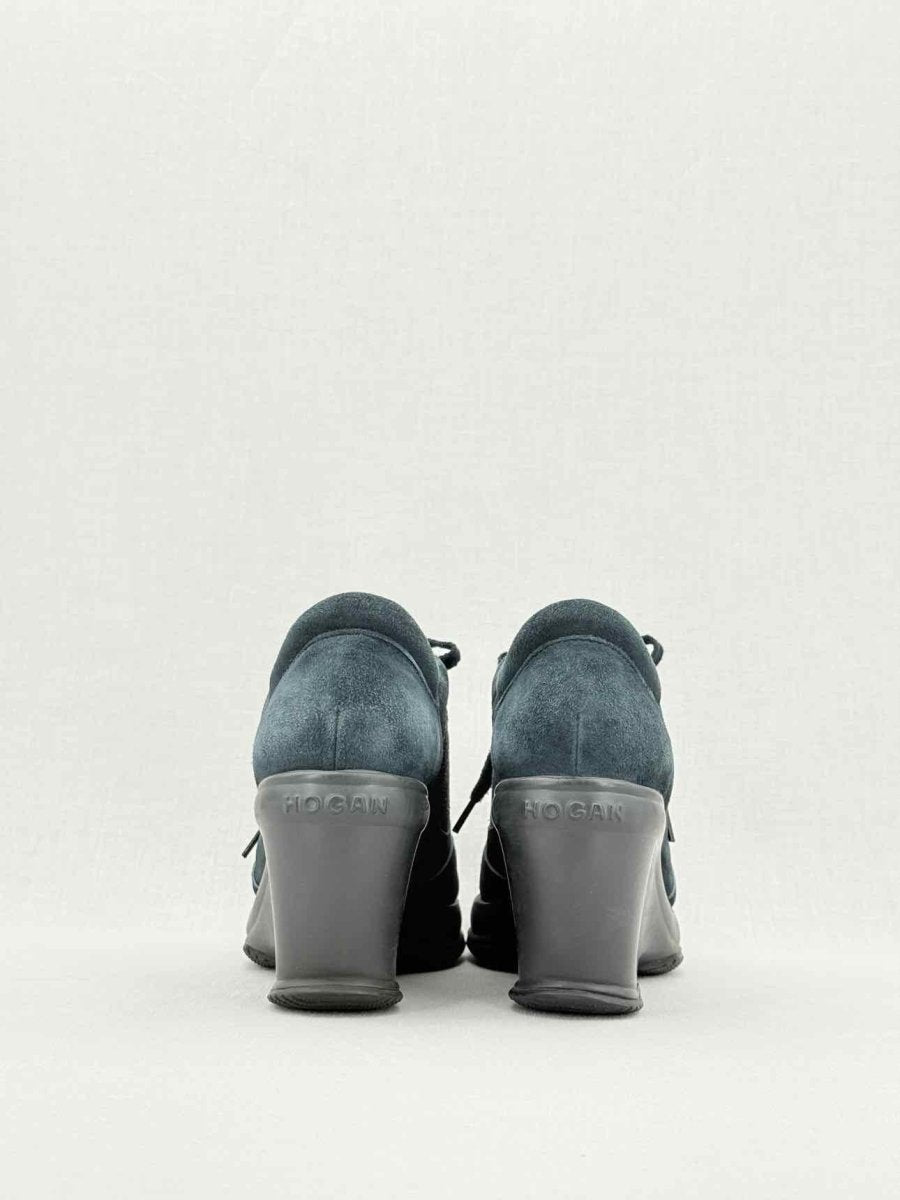 Pre - loved HOGAN Black Size EU 39.5 Sneaker Wedges at Reems Closet