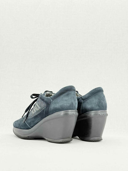 Pre - loved HOGAN Black Size EU 39.5 Sneaker Wedges at Reems Closet