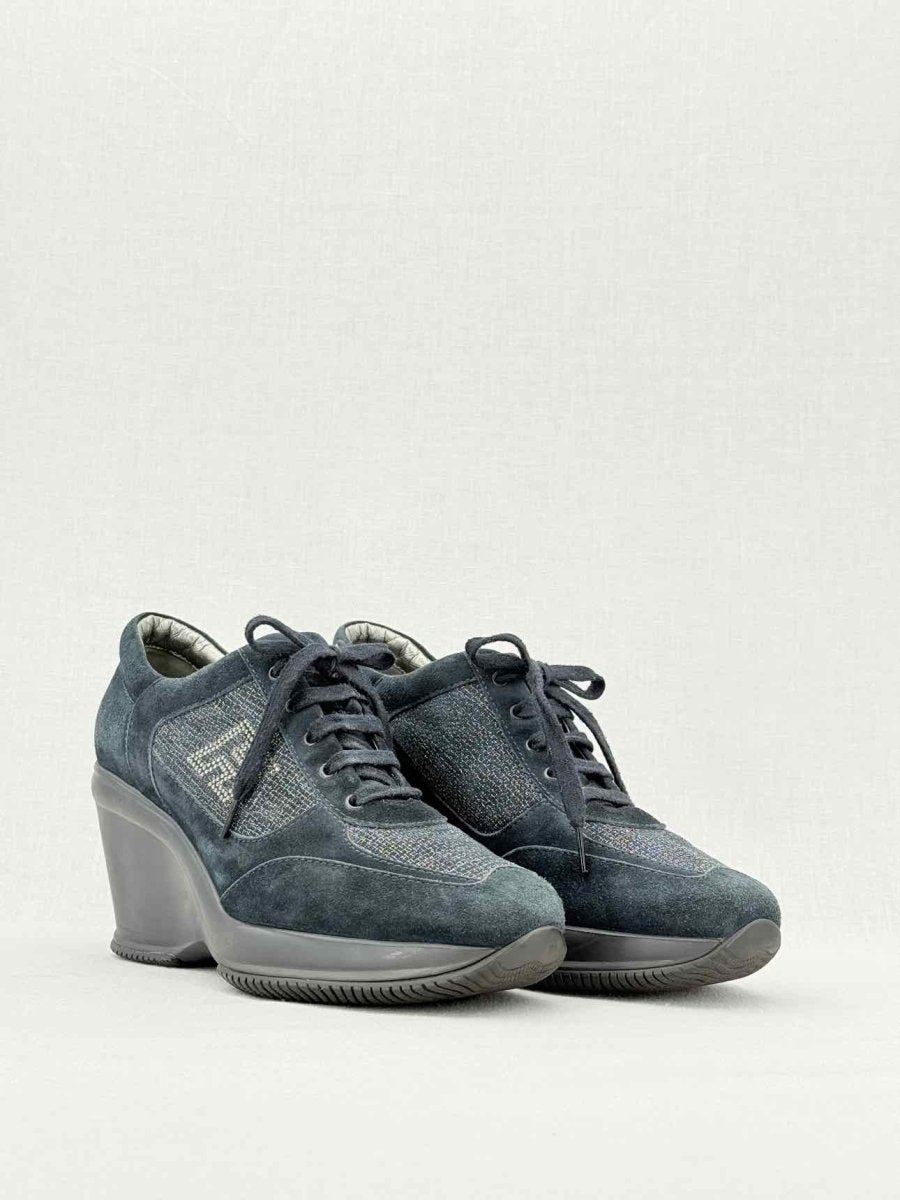 Pre - loved HOGAN Black Size EU 39.5 Sneaker Wedges at Reems Closet