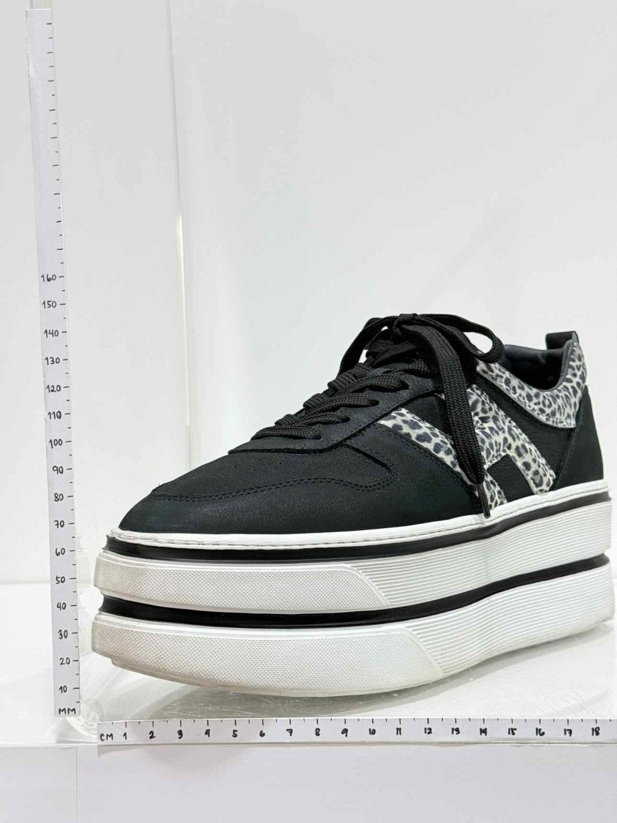 Pre-loved HOGAN H449 Black & White Leopard Size EU 40 Sneakers at Reems Closet