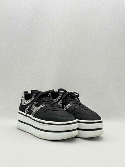 Pre-loved HOGAN H449 Black & White Leopard Size EU 40 Sneakers at Reems Closet