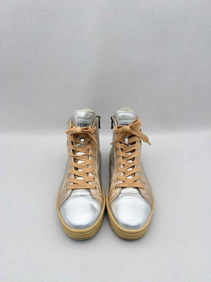 Pre-loved HOGAN Rebel Silver & Gold Size EU 38.5 Sneakers at Reems Closet