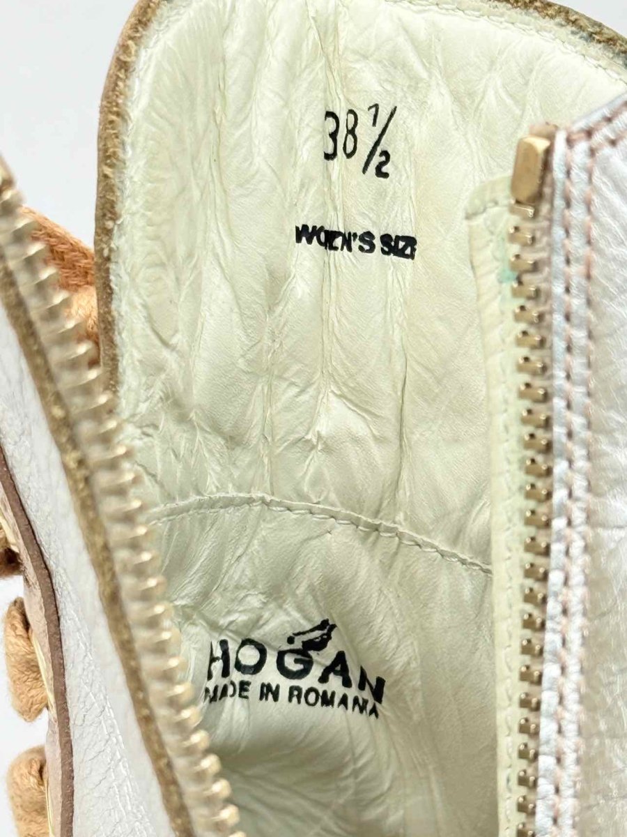 Pre-loved HOGAN Rebel Silver & Gold Size EU 38.5 Sneakers at Reems Closet