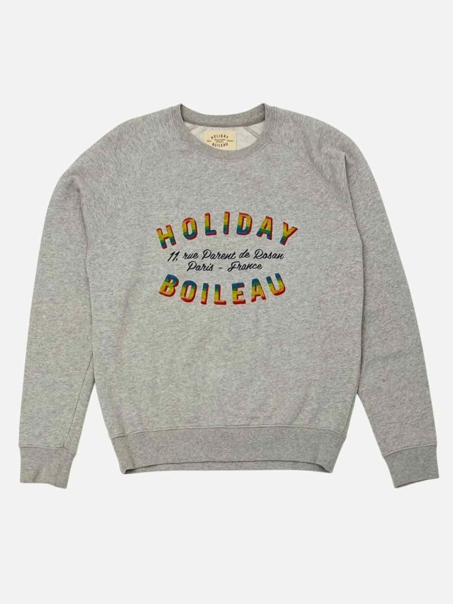 Pre - loved HOLIDAY BOILEAU Grey Sweatshirt at Reems Closet