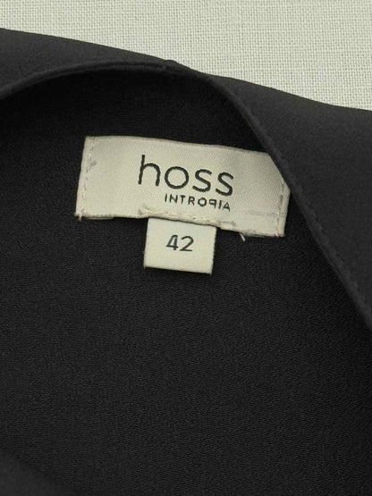 Pre - loved HOSS INTROPIA Black & Gold Size US 10 Short Dress at Reems Closet