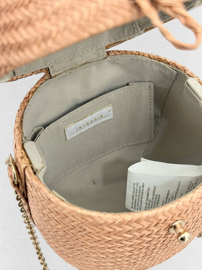 Pre - loved HOSS INTROPIA Brown Woven Crossbody at Reems Closet