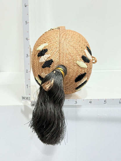 Pre - loved HOSS INTROPIA Brown Woven Crossbody at Reems Closet