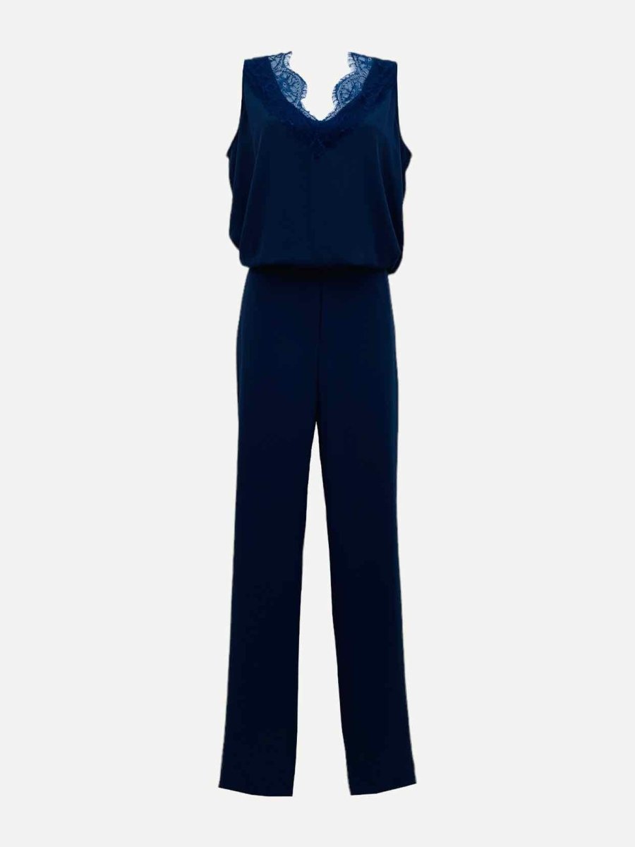 Pre - loved HOTEL PARTICULIER Navy Blue Size Medium Jumpsuit at Reems Closet
