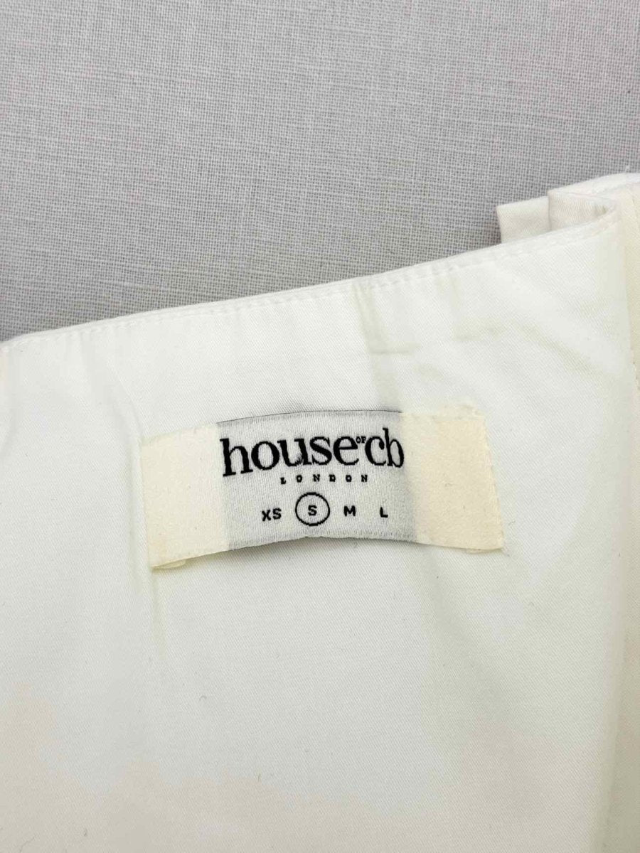 Pre-loved HOUSE OF CB Pietra White Size Small Short Dress at Reems Closet