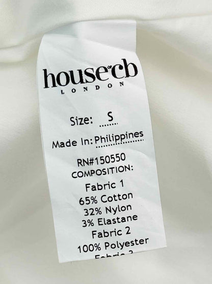 Pre-loved HOUSE OF CB Pietra White Size Small Short Dress at Reems Closet
