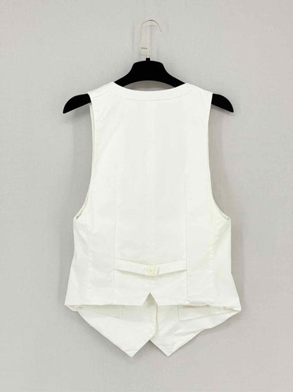 Pre - loved HUGO BOSS Off - white Size US 8 Vest at Reems Closet