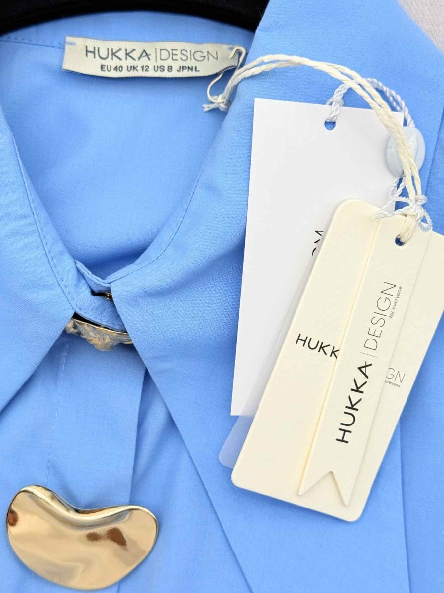 Pre - loved HUKKA Blue Size US 8 Shirt at Reems Closet