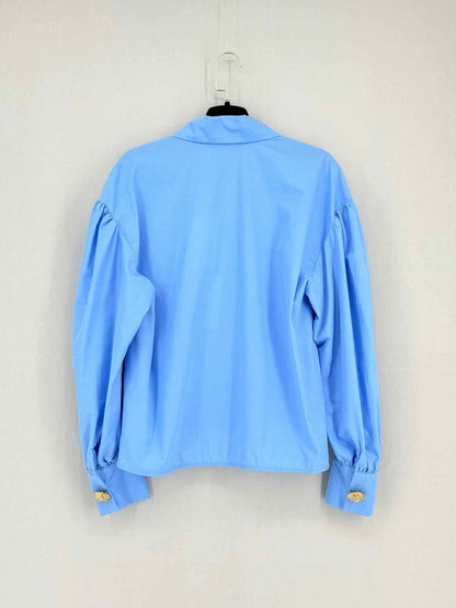 Pre - loved HUKKA Blue Size US 8 Shirt at Reems Closet