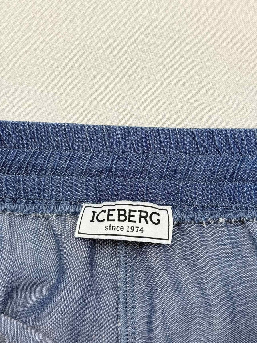 Pre-loved ICEBERG Chambray Blue Size XLarge Shorts at Reems Closet