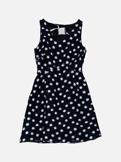 Pre - loved INGIE PARIS Black w/ Silver Size US 8 Knee Length Dress at Reems Closet